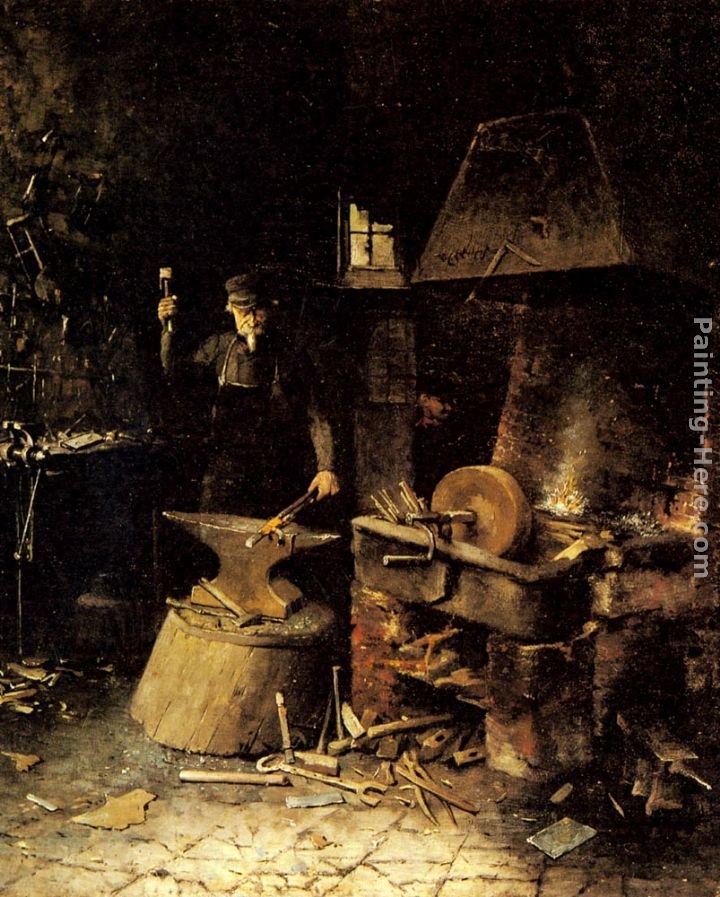 Frans Mortelmans At The Forge